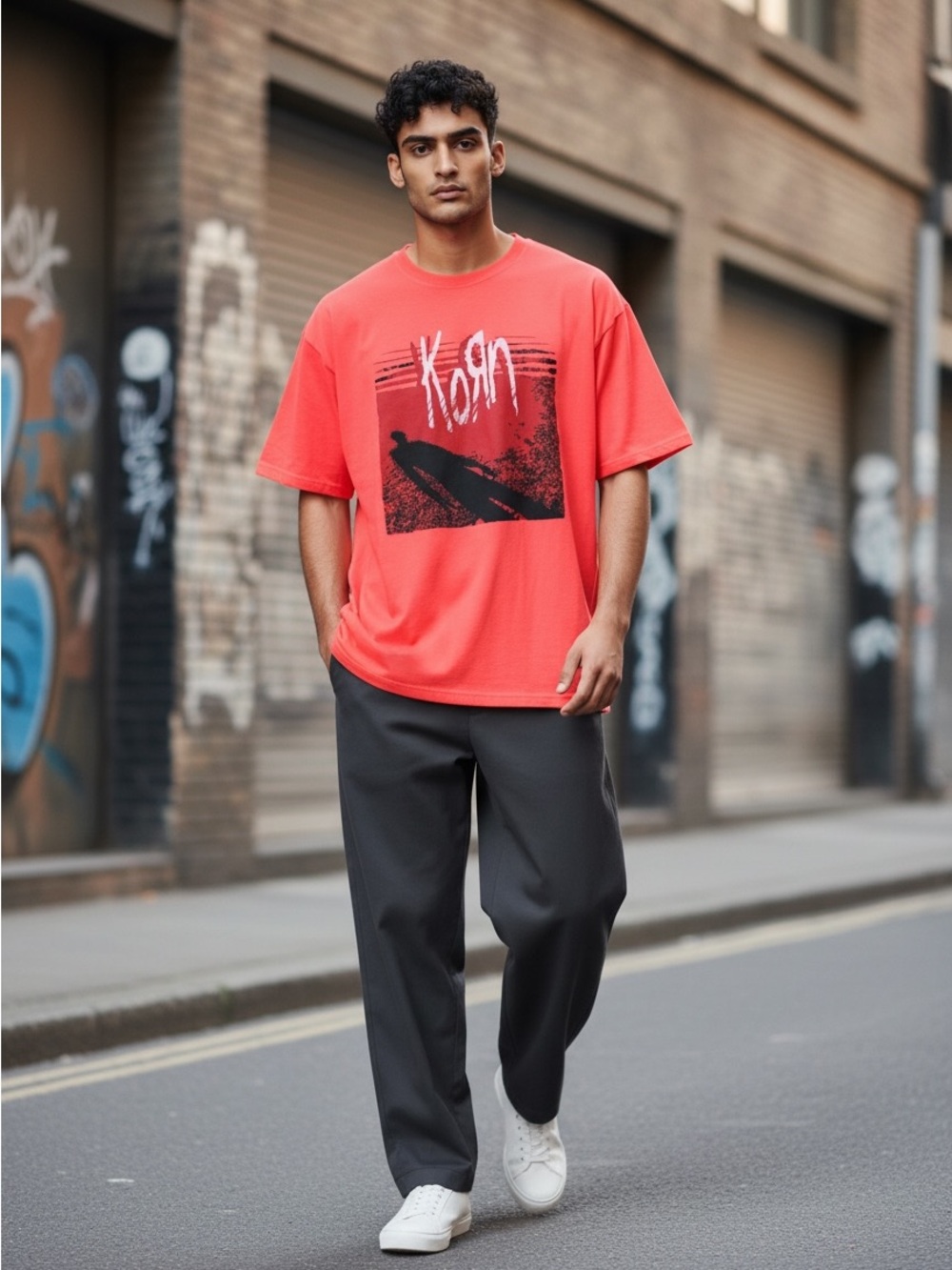 Korn Graphic Tee Large NWOT | Red Band Shirt | Nu‑Metal Throwback Style